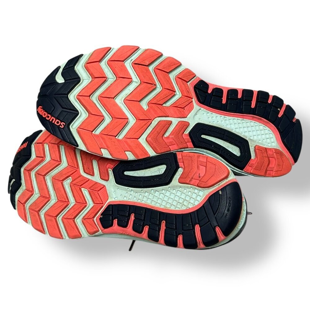 Women's Saucony Guide 9 Everrun Running Sneakers Neutral Blue Coral Sz 9 - Picture 6 of 8